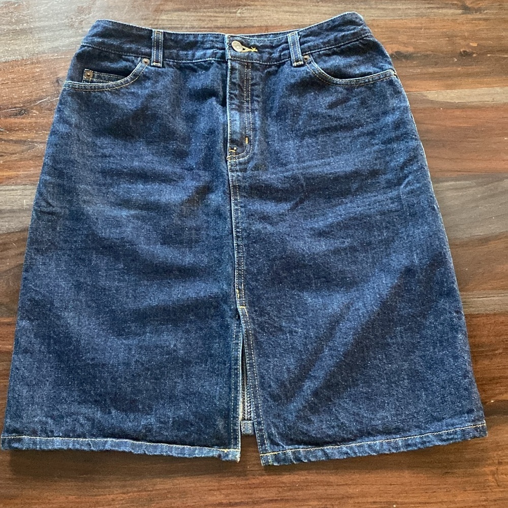 The Limited Blue Pencil Skirt Knee-Length Casual - Picture 4 of 4